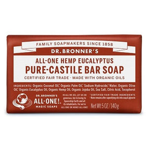 Dr. Bronner's Pure Castile Bar Soap Eucalyptus