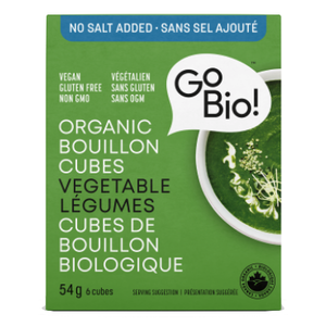 GoBIO! Organic No Salt Vegetable Bouillon Cubes