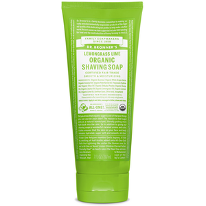 Dr. Bronner's Organic Shaving Soap Lemongrass Lime