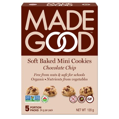 MadeGood Soft Baked Mini Cookies Chocolate Chip
