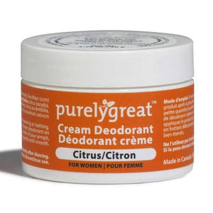 Purelygreat Cream Deodorant for Women Citrus