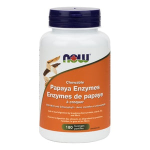 NOW Foods Chewable Papaya Enzymes With Mint & Chlorophyll