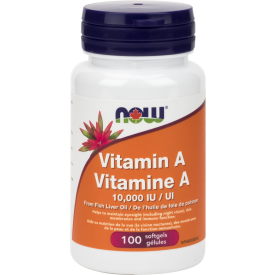 NOW Vitamin A 10,000 IU 100 Softgels