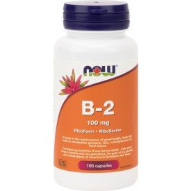 NOW Vitamin B-2 100mg 100 Capsules