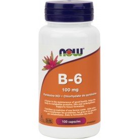 NOW Vitamin B-6 100mg 100 Capsules