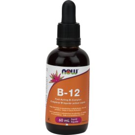 NOW Vitamin B-12 Fast Acting B Complex Liquid 60mL