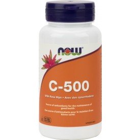 NOW Vitamin C-500 with Rose Hips 250 Tablets