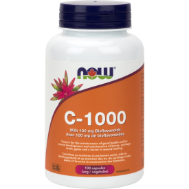 NOW Vitamin-C 1000 with Bioflavonoids 100 Capsules