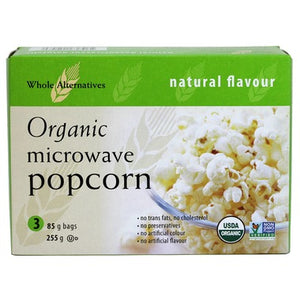 Whole Alternatives Organic Microwave Popcorn 3 x 85g bags