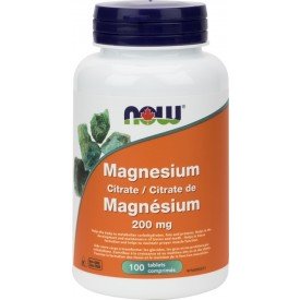 NOW Magnesium Citrate 200mg 100 Tablets