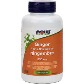 NOW Ginger Root 550mg 100 Capsules