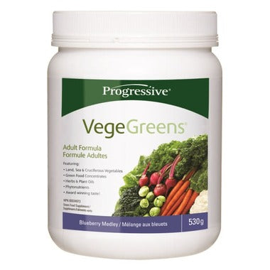 Progressive VegeGreens Green Food Supplement Blueberry Medley