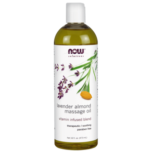NOW Solutions Lavender Almond Massage Oil 473 mL