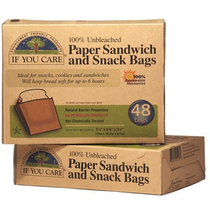If You Care Unbleached Paper Sandwich & Snack Bags