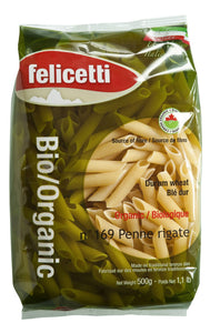Felicetti Organic Durum Wheat White Penne Rigate