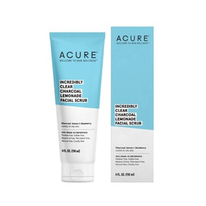 Acure Clear Charcoal Facial Scrub 118 mL