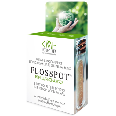 KMH Touches Pure Silk Dental Floss Refills, 2 x 40m