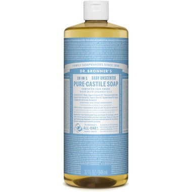 Dr. Bronner's Organic Pure Castile Liquid Soap, Baby Unscented