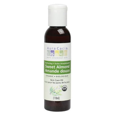 Aura Cacia Organic Sweet Almond Oil  118 mL