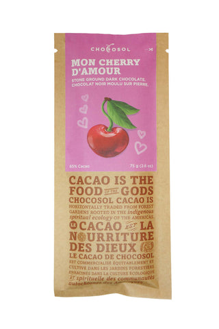 ChocoSol Mon Cherry D'Amour 65% Dark Chocolate