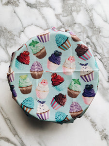 100% compostable Vegan Food Wraps starter pack of 3, You had me at Cupcake
