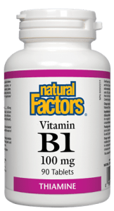 Natural Factors Vitamin B1 100 mg