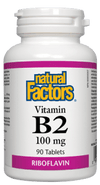 Natural Factors Vitamin B2 100 mg