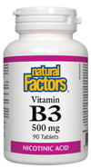 Natural Factors Vitamin B3 500 mg