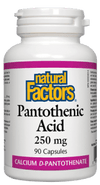 Natural Factors Pantothenic Acid 250 mg