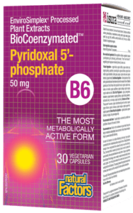 Natural Factors Pyridoxal 5'-phospate Biocoenzymated Vitamin B6 50 mg