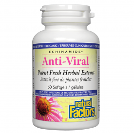 Natural Factors ECHINAMIDE® Anti-Viral Extract 60 Softgels