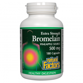 Natural Factors Bromelain Pineapple 180 Capsules