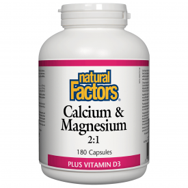 Natural Factors Calcium & Magnesium 2:1 Plus Vitamin D3