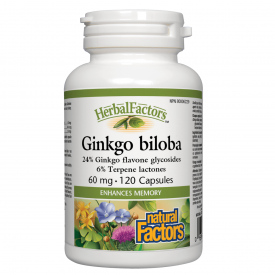 Natural Factors HerbalFactors® Ginkgo Biloba 120 Capsules