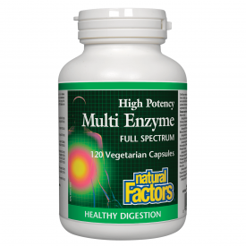 Natural Factors Multi Enzyme High Potency 120 Veggie Caps