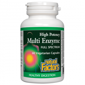 Natural Factors Multi Enzyme High Potency 60 Veggie Caps