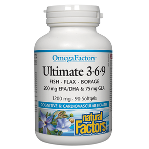 Natural Factors Ultimate 3•6•9 1200mg 90 Softgels