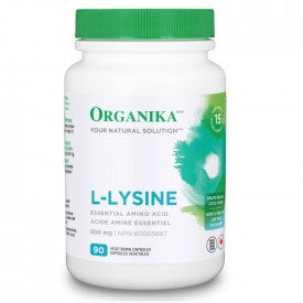 Organika L-Lysine 500mg 90 Veggie Caps