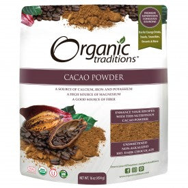 Organic Traditions Organic Cacao Powder 454g