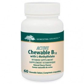 Genestra Active Chewable B12 with L-Methylfolate 60 Chewable Tablets