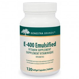 Genestra E-400 Emulsified 120 Softgels