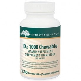 Genestra D3 1000 Chewable 120 Chewable Tablets