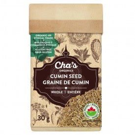 Cha's Organics Cumin Seed Whole 30g