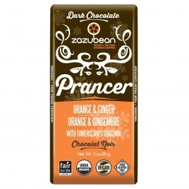 Zazubean Organic Dark Chocolate Prancer Bar 85g