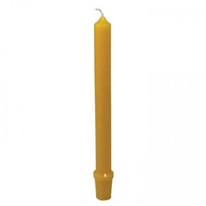 Honey Candles Natural Beeswax Candlestick Base 9 Inch, 1 candle