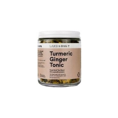 Lake & Oak Tea Co. Turmeric Ginger Tonic Superfood Tea Blend  90g