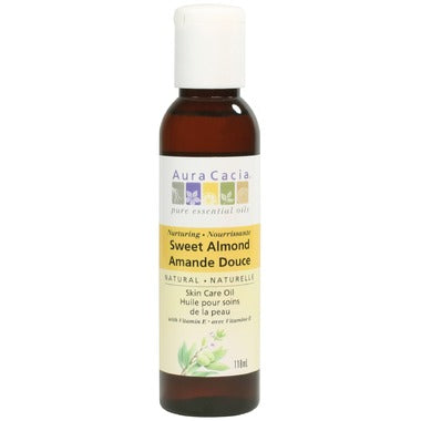 Aura Cacia Sweet Almond Skin Care Oil 118 mL