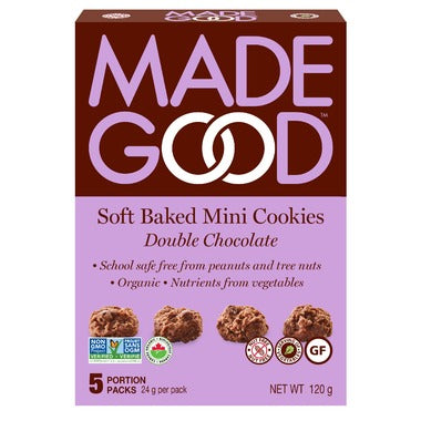 MadeGood Soft Baked Mini Cookies Double Chocolate