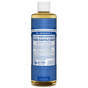 Dr. Bronner's Organic Pure Castile Liquid Soap Peppermint