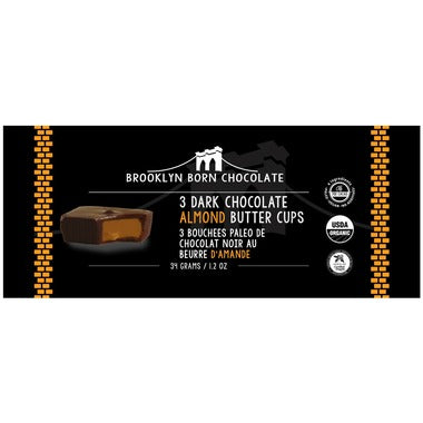 Brooklyn Born Chocolate Dark Chocolate Almond Butter Cups  (3 cups)